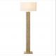 OEM Fabic Shade Dimmable Brass Standing Floor Lamp AC 85-265V