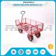 Transport Tool Garden Mesh Cart , Heavy Duty Garden Wagon Steel Tubular Handle