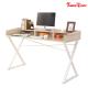 White Classical Modern Office Table Home Office Furniture  55L * 23.6W * 33.1H Inch