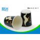 8oz Biodegradable Cold Drink Paper Cups Black Or White PS Lids Available