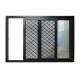 4ft x 4ft Electric Tall Sliding Open Glass Pocket Doors with Stainless Steel Netting