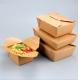 disposable lunch box in kraft paper material food packing