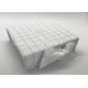 Fancy 7× 7 Chipboard Gift Boxes White Grid Printing Matt Lamination Surface Disposal