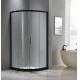 Black aluminium shower enclosure 1000*1000 with two sliding doors and two fixed panels
