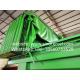 Hydraulic System Tipper Semi Trailer With Tarpaulin System Green