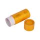 Yellow Stamping Small Cardboard Paper Tube Packaging Coffee Tea