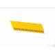 Aluminum Moving Walk Spare Part Yellow Powder Coated Escalator Comb Teeth