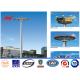 Q345 HDG 35M 48 Lamps Steel Square Light Poles 15 Years Warranty Time