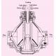 Vertical Shaft Centrifuge Heavy Diesel Oil Water Separator Capacity 3200 L/h