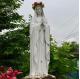 BLVE Marble Virgin Mary Statue Life Size White Stone Catholic Religious Outdoor Statues Church Garden