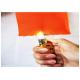 360gsm Protective Flame Resistant Fabric Canvas Cloth Anti - UV Orange Color