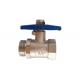 Nickel Plated Brass Ball Valve 3/4 Male x Female Thread Connection for Water Wand