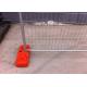 14 microns temporary fencing panels 2100mm x 2400mm 60mm x 150mm x 3.00mm diameter clamp to suit OD 32 post