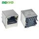 DGKYD511B002AB2A8D RJ45 100M 180 Degree Direct Plug Network Connector 8PIN With Light And Shielded Socket