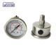 Back Mount Oil Filled Pressure Gauge 100mm Size Stainless Steel Material