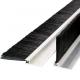Aluminum Stents Industrial Brush Seal Strip For Garage Door Nylon bristle