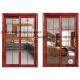 Aluminum Glass Sliding Door With 60 Series Aluminum Frame And Frosted