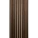 Multipurpose Dark Wood Veneer Slats Wall Soundproof Harmless