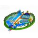 Big Inflatable Water Park For Adults / Blow Up Water Slide With Pool