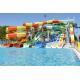 Commercial Swimming Pool Water Slide Cluster Corrosion Fade Proof For Hotel