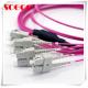 OM4 MM Fan Out MTP Female SC APC Patch Cord