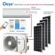 Timer Equipped 3510W Solar Air Conditioner 12000BTU Hybrid ACDC With Easy Installation