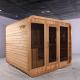 Pure Canadian Red Cedar Wooden Cube Sauna Outdoor Dry Sauna Room