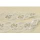 ODM white bridal lace trim Flower embroidered Botanical paillettes translucent