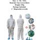 Non Woven Fabric Disposable Protective Clothing  Lightweight 190g S - XL