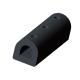 Heat Resistant D Type Fenders PIANC2002 Black Rubber For Boat Dock Buffer Protect