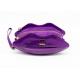 Custom Fashion Lip Shape Makeup Tote Bag Women Clutch Bag Luxury PU Type