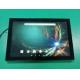 Big Screen Size 10 Wall mount Android capacitive touch panel with LED NFC reader for meeting Room Schedule
