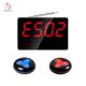 Waterproof hotel smart long range wireless pager system display panel with three keys push button