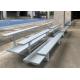 Movable Temporary Spectator Stands Aluminum Bench Bleacher With Wheels