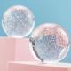 Customized Clear Glitter Ball Shiny Arylic Ball Glitter Powder Resin ball