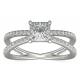 0.1ct RD3.0MM Promise Engagement And Wedding Ring Set 3.21g Weight
