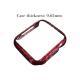 Shock Resistant Glossy Red Aramid Fiber Watch Case For Apple