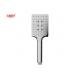 ABS 3 function handshower hand shower for shower column chrome bathroom silicon nozzle square easy clean OEM