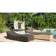 Outdoor rattan chaise lounge chair-16070