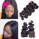 Brazilian Virgin Hair with Closure Unprocessed Human Hair Weave Bundles with Lace Closure