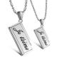 New Fashion Tagor Jewelry 316L Stainless Steel couple Pendant Necklace TYGN194