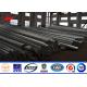 Polygonal 33KV 12m Electrical Transmission Steel Utility Pole With Cross Arms