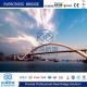 Large Span Capacity Steel Arch Bridge High Flexural Steel Walking Bridge