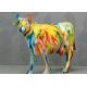 Metal Modern Animal Outdoor Fiberglass Sculpture Pop Art Fiberglass Cow Statue