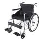Solid Tire Wheel Electroplating Hospital Transfer Chair Portable Four Brakes
