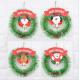 Christmas Wreath Garland Santa Clause Snowman Door wall Hanging Ornament for Home Decoration