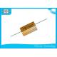 Good Heat Radiation Wire Wound Power Resistor 5W 0.1 Ohm - 1K Ohm Resistor