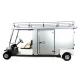 White Cool Golf Cart Utility Vehicle With Rack On Roof , 2 Passenger Capacity