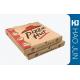 Brown Kraft Cardboard Food Boxes Plat Packed With 2mm Thickness Efluting Paper
