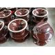 Professional High Voltage Ceramic Insulators Brown / Grey Color Porcelain C-120